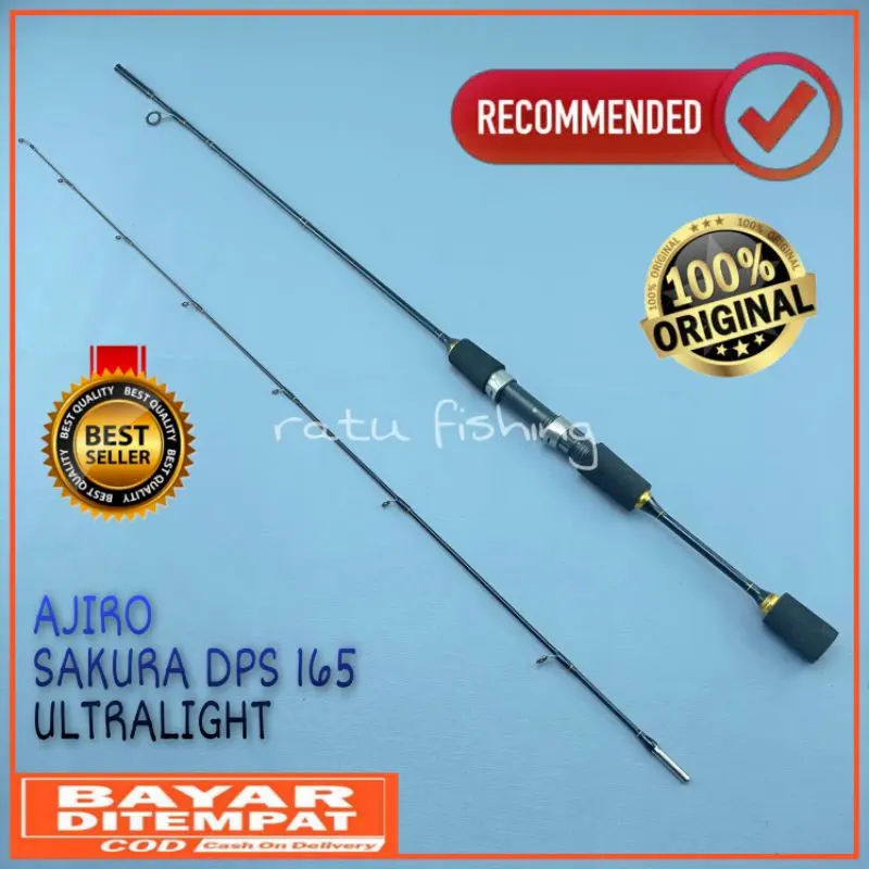 Joran Pancing Ultralight Ajiro Sakura DPS 150 165 180 198 cm fiber Murah COD 3