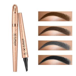 Waterproof Long Lasting Liquid Eyebrow Pencil with Micro-fork Tip Applicator, 1 Count Natural Eyebrow Makeup Tool, Easy To Apply, Makeup Tool for Women, Cosmetic