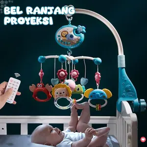 Mainan Boks Bayi Lonceng & Gantung, Teether, Remote Control, Boks Bayi Menyenangkan untuk Membujuk Bayi Tidur, Multifungsi, Model [Model Name], Panjang [Panjang] cm, Berat [Berat] g