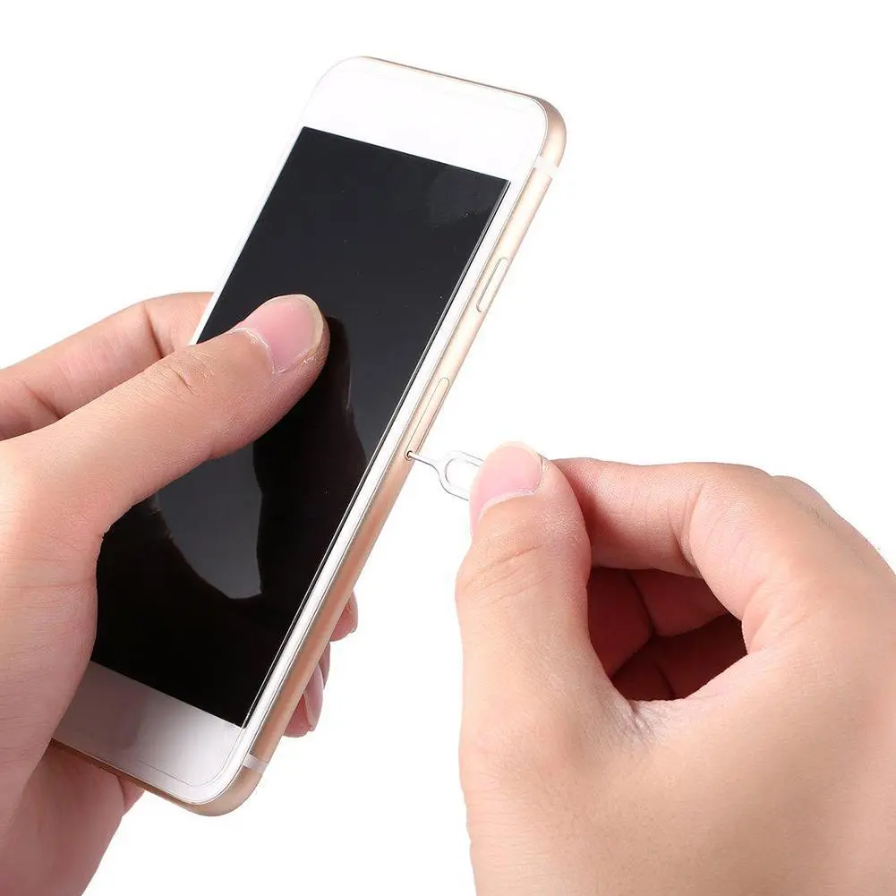 Khay thẻ Sim Eject kim loại, Công cụ chìa khóa mở, Có sẵn trong 1 / 20 / 50pcs, Tương thích với iPhone 14, 13, SamSung, Xiaomi, Apple, IPad và Máy tính bảng, Kim loại, Cắt bỏ Thông Dụng