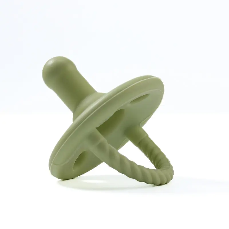 Soft Silicone Design Baby Teether with Handle, Newborn Teether, Infant Tactile Training Teething Toy, Baby Grasping Toy, Baby Tactile Training Chew Toy 2
