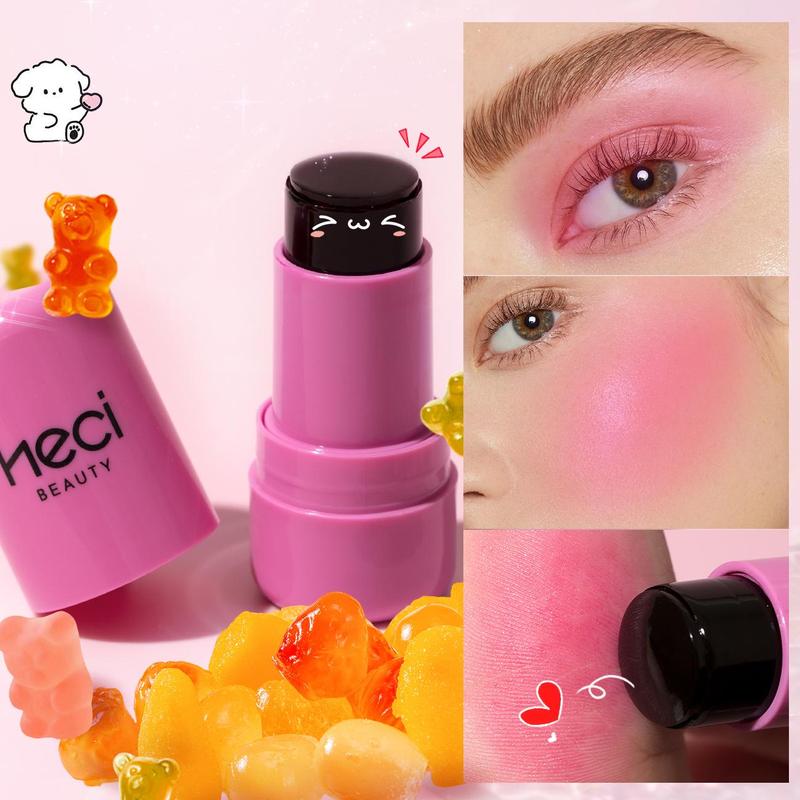 Product Introduction of Fruit Jelly Blush, Long Lasting Waterproof Blusher Stick, Cheeks Contour Blush  Cream, Natural Look Blush for Daily Makeup 7