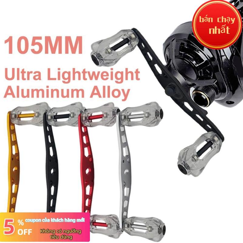 Di động Hợp kim nhôm Tay cầm máy câu baitcasting 105mm Vít 8*5mm Thay thế cần…