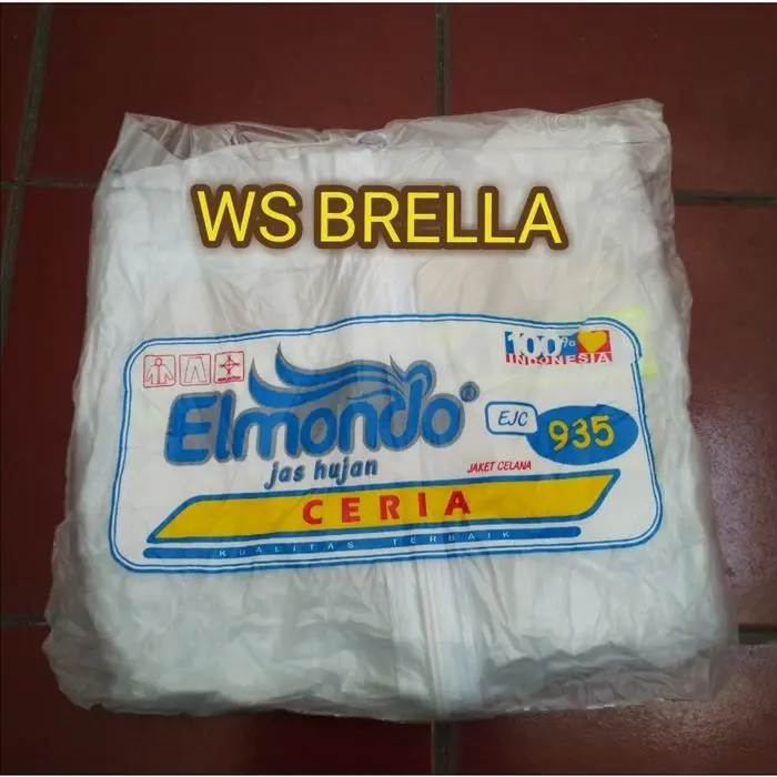 Terjual Terjual Jas Hujan Jaket Celana ELMONDO Ceria Murah Type 935- SETELAN-Jas Ujan - Orange Terlaris Terlaris 8