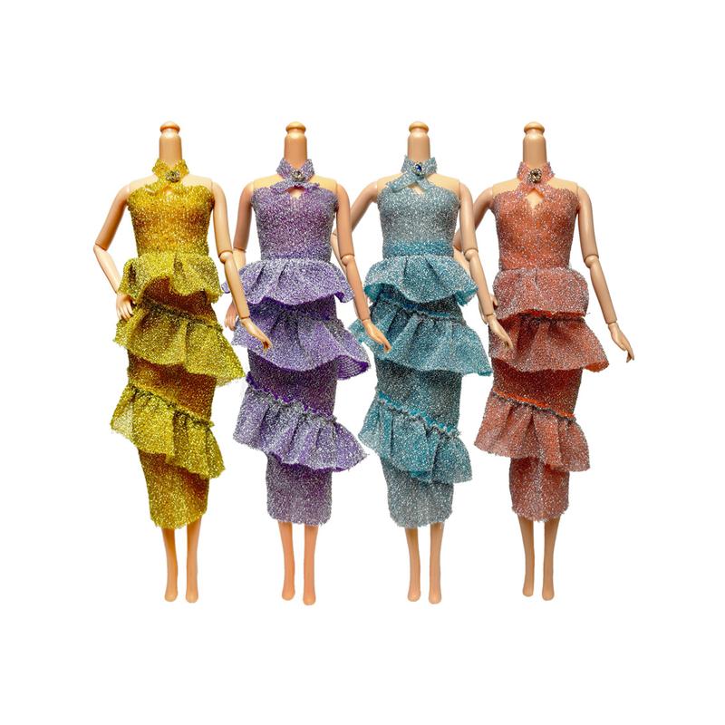 Original fashion BJD doll dress set 30 cm Yitian doll fashion strapless cake skirt dress fairy doll fashion dress change suit 1