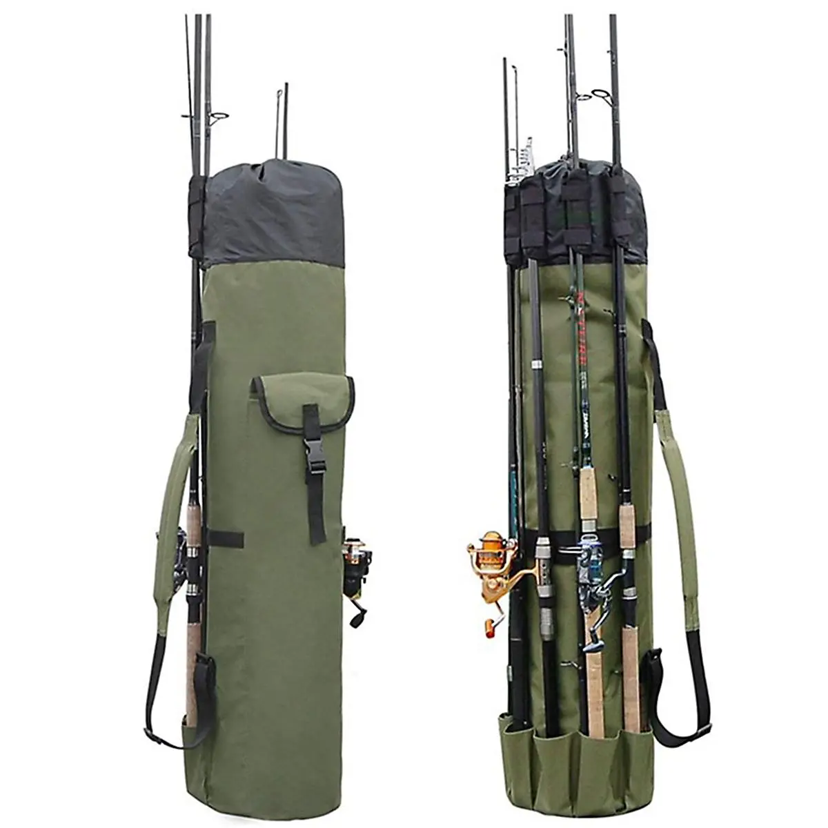 Large Capacity Fishing Rod Bag, Portable Drawstring Design Fishing Pole Storage Bag, Fishing Accessories Organizer, Flyfishing, Solocamping, picnicaesthetic, Stocking Fillers Gift