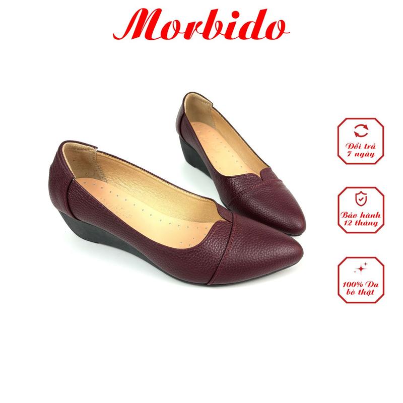 Giày Búp Bê Da Thật Đế Xuồng 5p Mũi Nhọn Morbido M204 - Da Bò Thật ÊM CHÂN