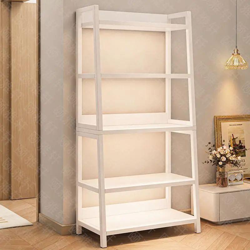 Kệ Sách Sàn, Vật Dụng Gia Đình, Chất Liệu Sắt Đơn Giản, Nhiều Tầng, Lưu Trữ Trưng Bày, Kệ Hình Thang, Thích Hợp Cho Phòng Khách Và Phòng Ngủ, Lưu Trữ 3