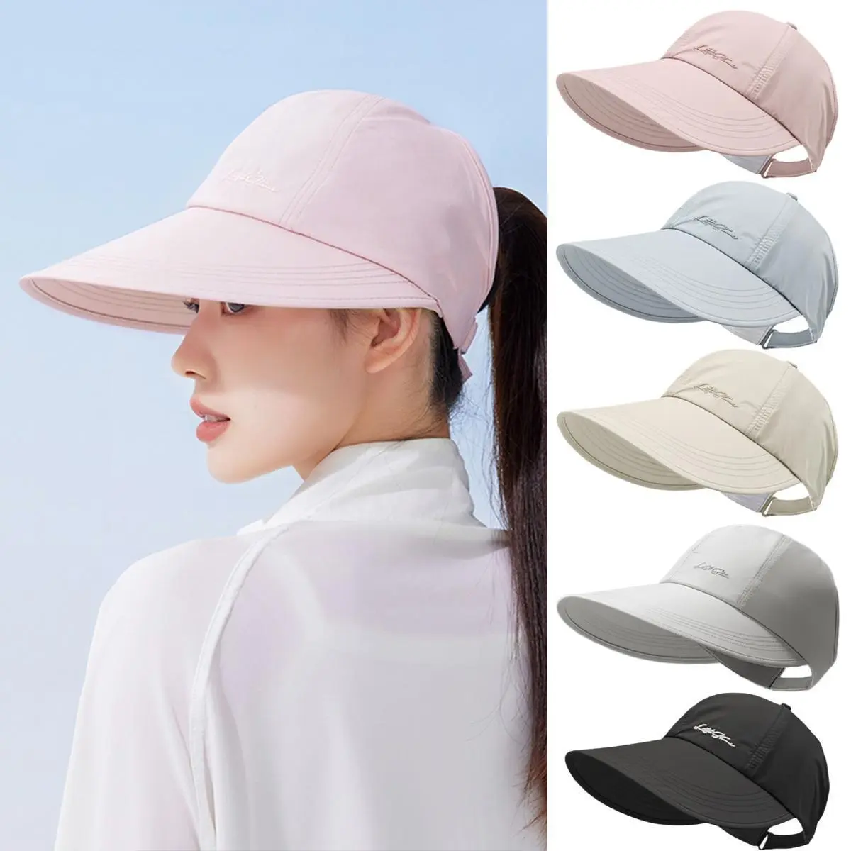 Mũ Chống Nắng, Mũ Nửa Đầu, Dành Cho Nữ, Nhanh Khô, Chống Tia Cực Tím, Thích Hợp Cho Các Môn Thể Thao Ngoài Trời, Mũ Thể Thao