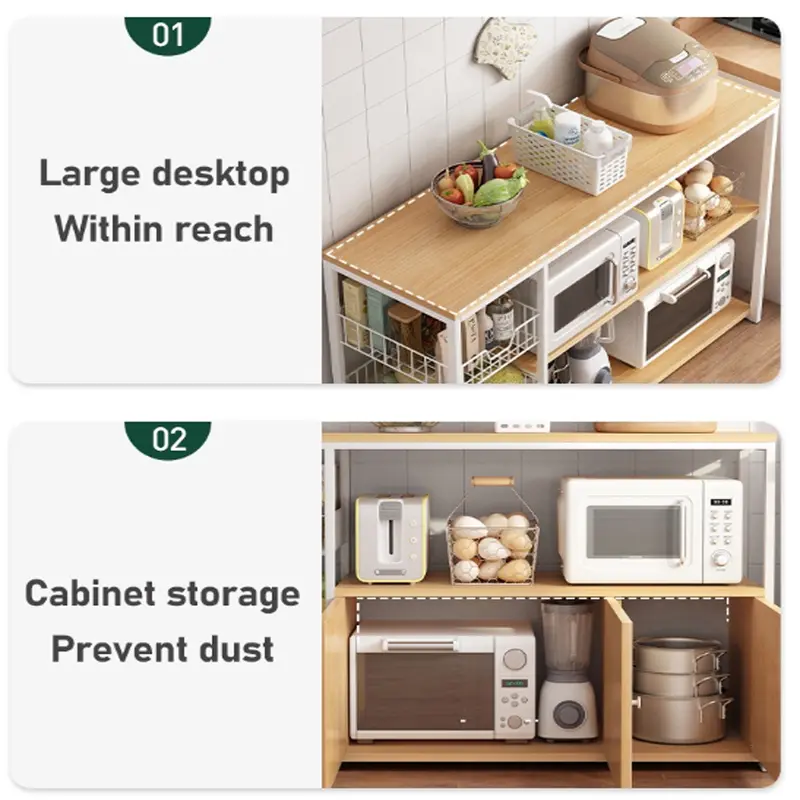 etife Rak Dapur / Meja Dapur / Meja Kompor 2 Tungku / Lemari Dapur / Rak Oven / Rak Microwave / Minimalis 7