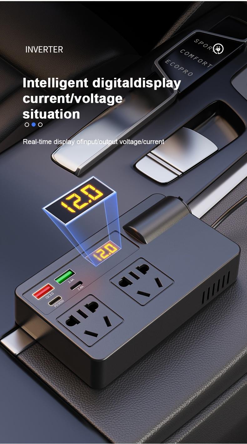Product Introduction of New car inverter 12v 24v to 220V fast charger USB + PD car power socket converter multifunctional electronic 3