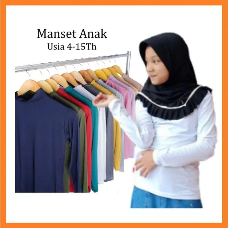 Manset Anak  Lengan Panjang usia 3-15 Tahun/ Baju Mangset / Kaos anak fashion Perempuan 5