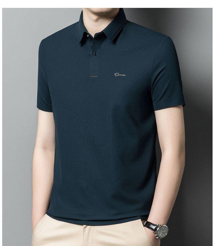 Product Introduction of Áo Thun Nam Ngắn Tay Mùa hè, 100% Cotton Thật, In Ve Áo Nặng, Áo Polo, Dễ Phối Đồ Dáng Rộng Vừa Vặn, Tay Lửng Áo, Dành Cho Nam Giới Menswear Có Cổ 15