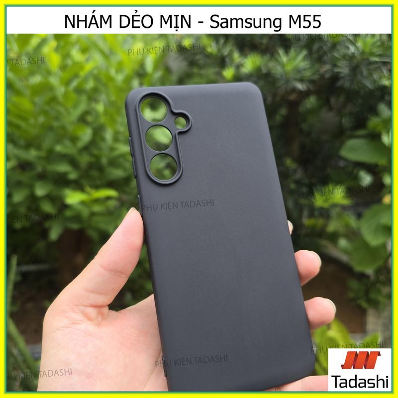Ốp Lưng Dẻo Chống Bẩn cho Samsung M55 5G/ Samsung M35 5G/ Galaxy M15 5G, Galaxy M14/ M34 5G/ M54 5G Nhám Mịn Không Bám VÂN TAY, TPU ĐEN Bảo Vệ Camera Kim loại
