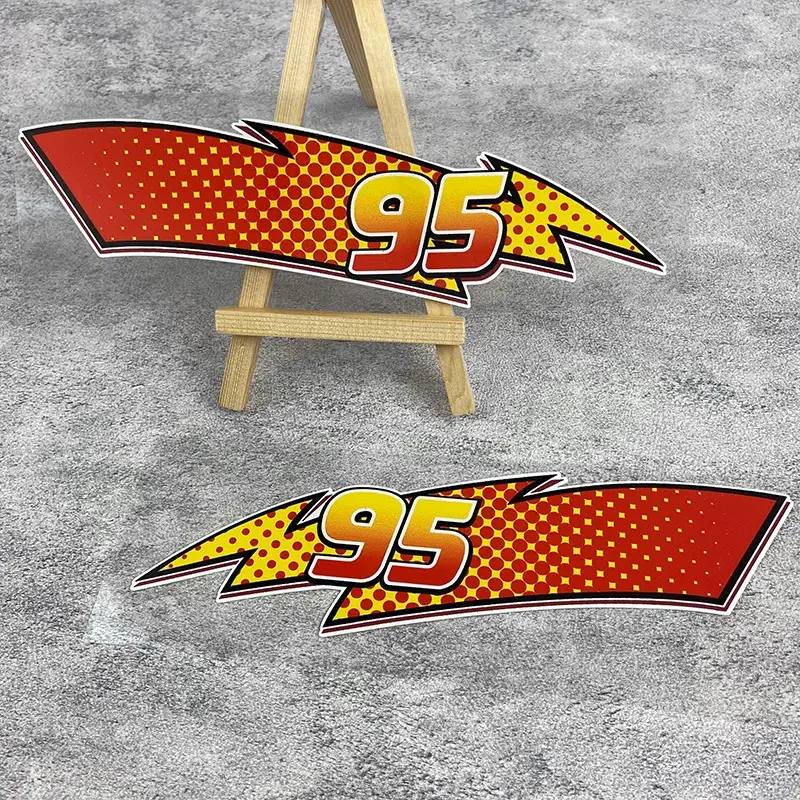 1Pair 95 Lightning Car Stickers Waterproof for Auto Rear windshield ...