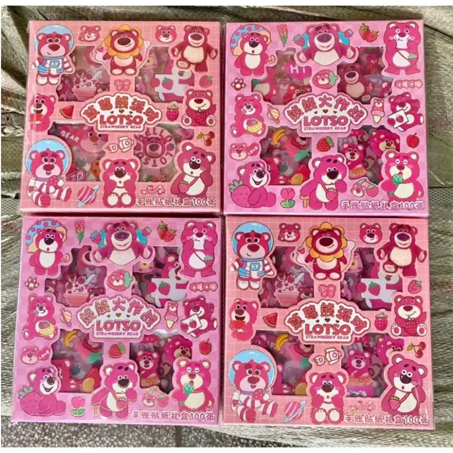 Stiker Scrapbook terbaru Box 100 Lembar Lotso