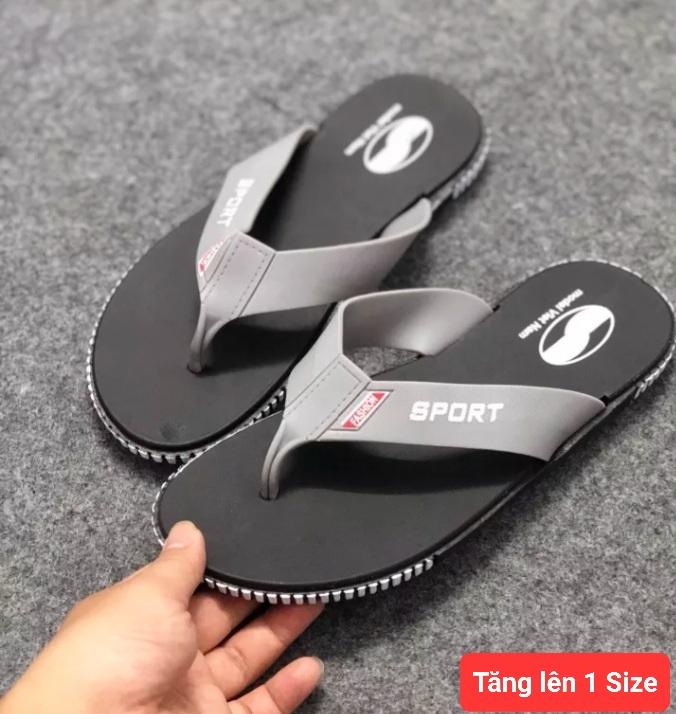 Dép tông lào kẹp xỏ ngón dép quai dọc NAM NỮ cao su non SPORT - Tăng lên 1 Size