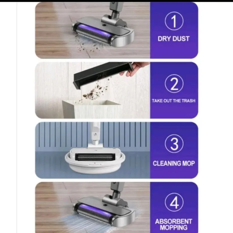 Dry Wet Vacuum Cleaner UV Light atau Sapu dan pel otomatis dengan lampu uv 1