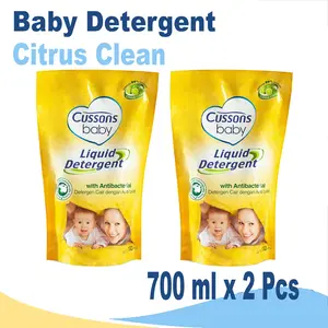 [ 2 PCS ] Cussons Baby Liquid Detergent Antibacterial 700 ml - Deterjen Bayi