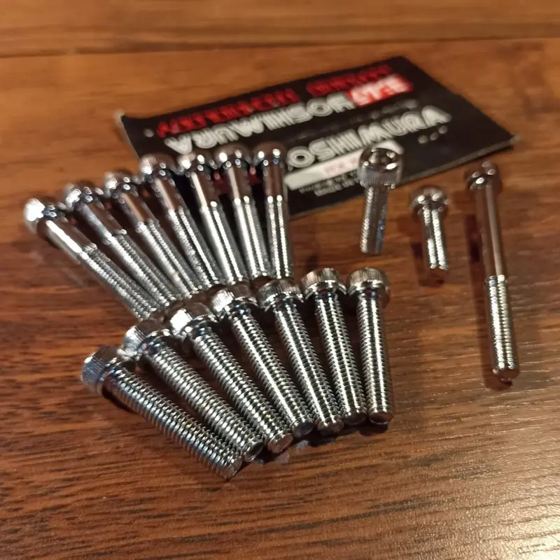 BAUT BAK MESIN RX KING CHROME KANAN/KIRI SET KUNCI L ISI 17 BIJI - YOSHIMURA 2