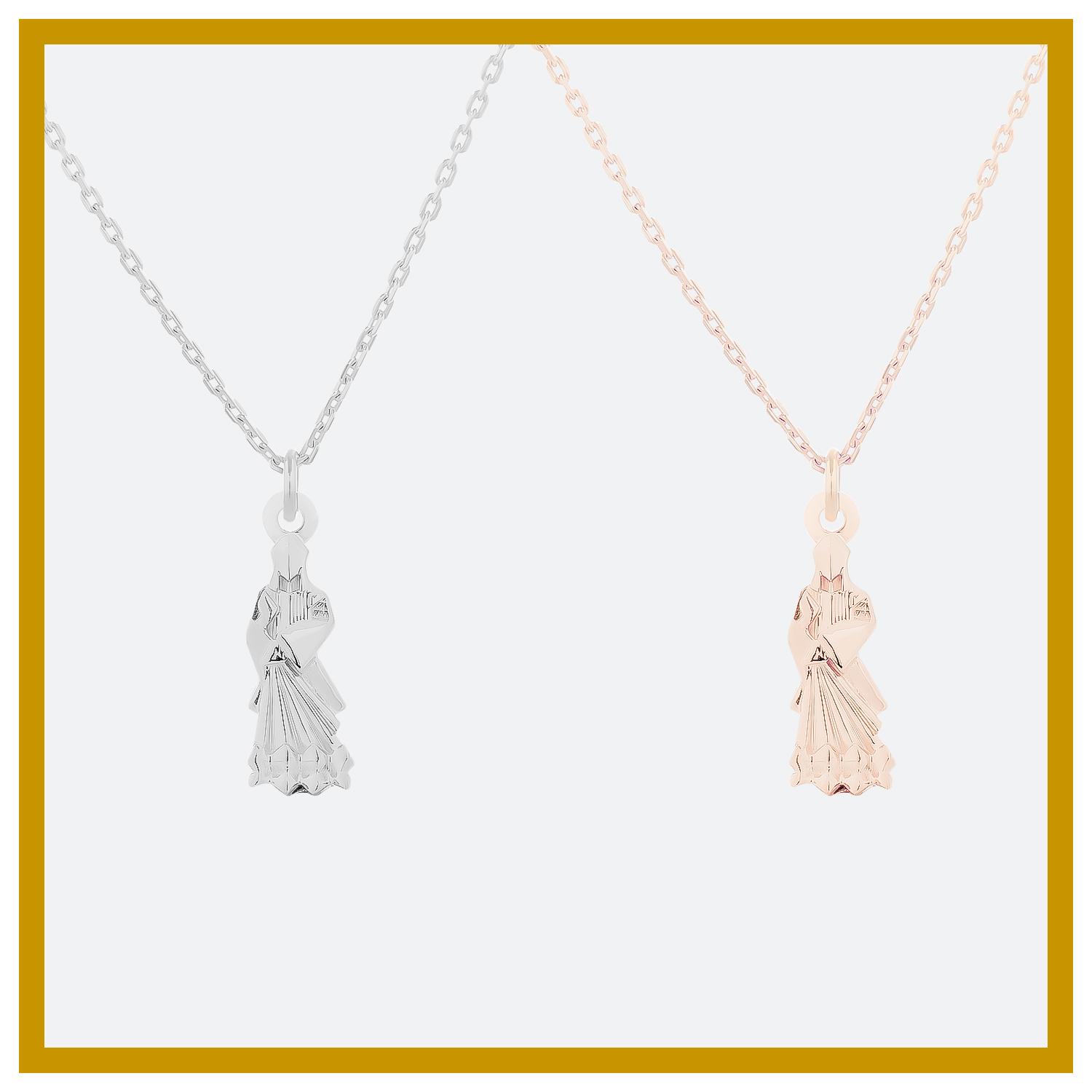 PUJA BLESSING NECKLACE ORIGINAL สร้อยคอพร้อมจี้มงคลขนาดออริจินอล พระพิฆเนศ พระแม่ลักษมี ท้าวเวสสุวรรณ และ 15 องค์เทพ *ปลุกเสกแล้ว*