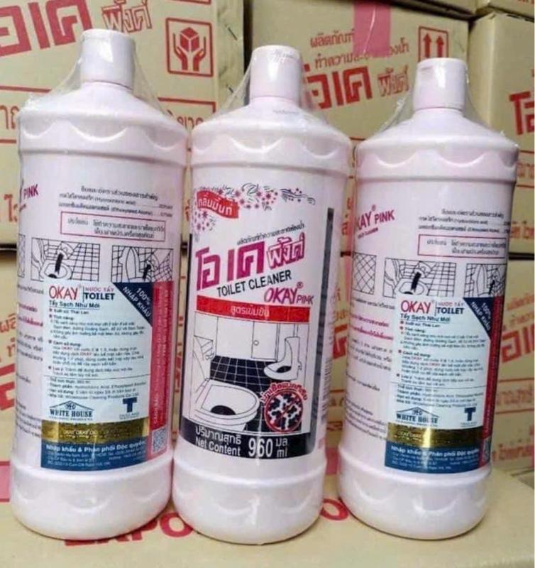 Product Introduction of ( Combo 6chai tẩy toilet ) Chai tẩy toilet, bồn tắm siêu sạch Okay 960ml  công nghệ Thái Lan 9