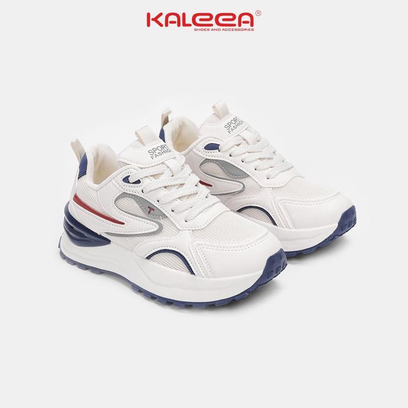 [Hỏa Tốc] Kaleea T115 - Giày Thể Thao Nữ PhốI Màu Đi Êm, Sneaker Đế Cao 4cm giày  dây giày  thể  thao  nữ 2