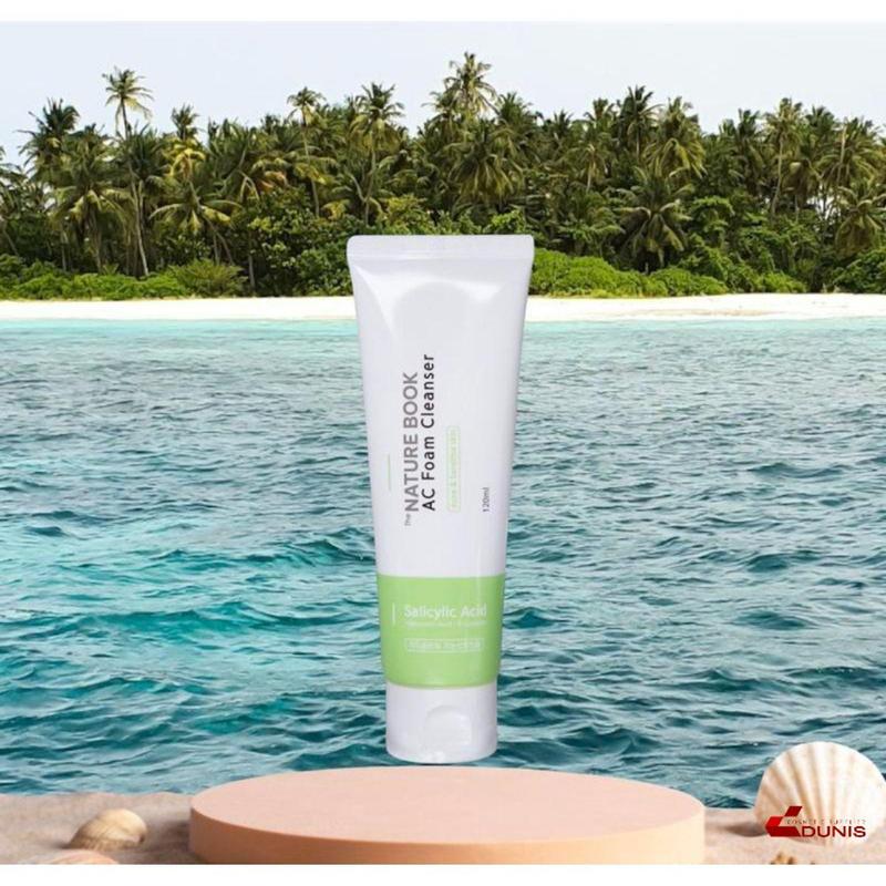 Sữa Rửa Mặt cho da mụn Nature Book Mall Chăm Sóc Da giúp Dưỡng Ẩm Da sáng da dành cho cả nam & nữ  120ml sữa _ 8