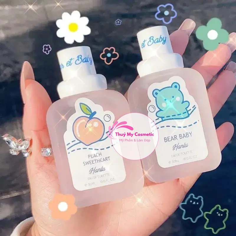 Nuoc hoa em bé Hanlun 50ml Tránh Muỗi Đốt Tránh Côn Trùng, Nước Hoa Cho Bé Hương Thơm Trái Cây Nhẹ Nhàng Lưu Hương 4-6 Giờ 8