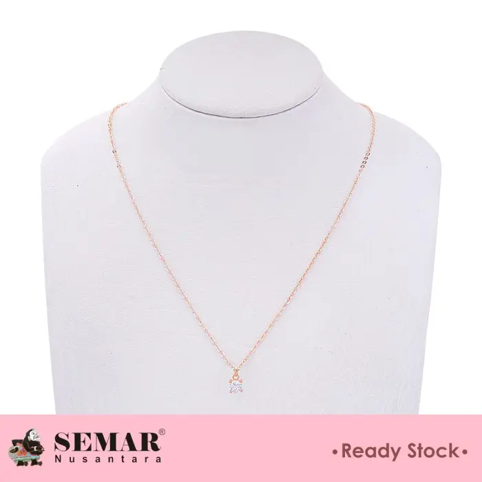 Kalung Emas Gilvi Solitaire Gold 17K Semar Nusantara 1