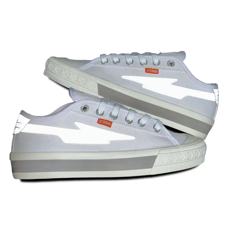 Sepatu Xternal - Sneakers Casual Pria Wanita Mitterns Storm Low White Reflective Original 100% Sneaker Terbaru Kekian 8