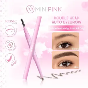 MINIPINK Double Head Eyebrow Pencil 2 in 1 Pensil Alis Kepala Ganda Waterproof Long Lasting - MP008