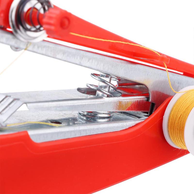 Product Introduction of Home Family Clothes Fabrics Needlework Craft Cordles Mini Hand-Held Sewing Machine 19