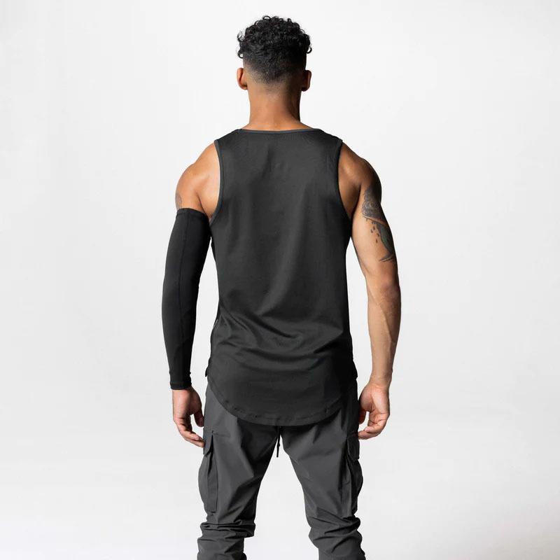 Product Introduction of เสื้อกีฬาสำหรับผู้ชาย แขนกุด บาสเก็ตบอล ชุดยิม ผ้าไหมน้ำแข็งแห้งเร็ว เหมาะสำหรับฤดูร้อน เสื้อออกกำลังกายหลวม เสื้อยืด สไตล์อเมริกัน 3