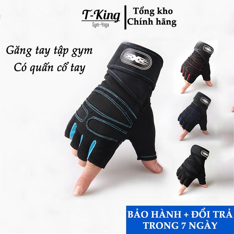 Găng tay Bao Tay tập gym Xsport có quấn cổ tay Chống Trơn - Phụ Kiện tập gym (1đôi)
