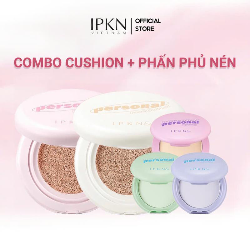 [IPKN x LIVE] COMBO Cushion Kiềm Dầu Personnal Và Phấn Phủ Nén IPKN Personal Perfume Powder Pact