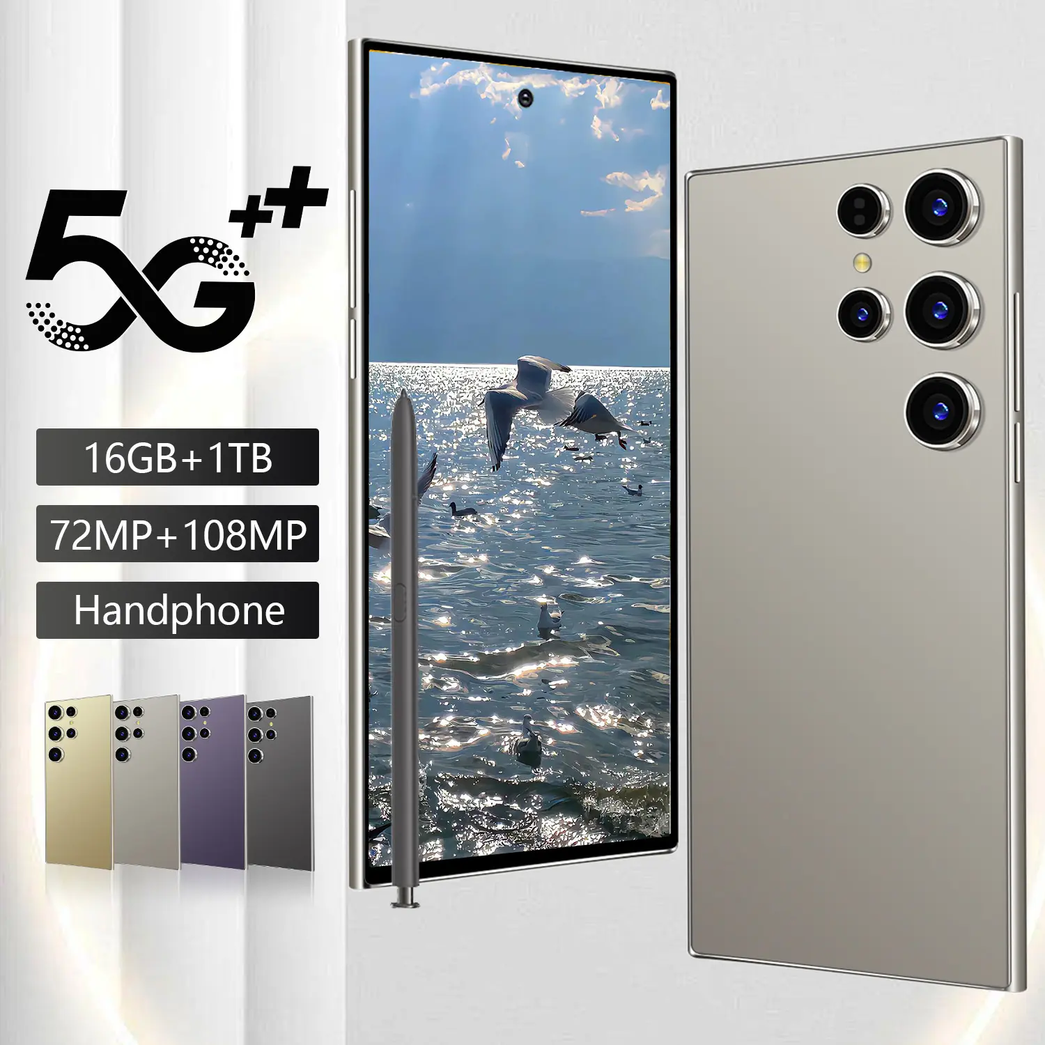 [sản phẩm mới năm 2025]Điện thoại Android 14 Samsug S26 Ultra 7.5INCI 16GB + 1024GB 4G/5G 8000mAh 72MP + 108MP Sạc nhanh COD