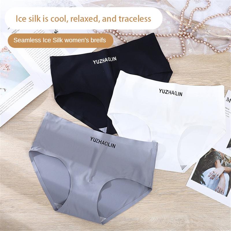 Product Introduction of Quần Lót Nữ, Chất Liệu Lụa Lạnh Không Đánh Dấu, Không Kẹp Mông, Không Gợn Sóng Cạnh, Thoải Mái, Kiểu Tam Giác, Thích Hợp Cho Bé Gái Và Phụ Nữ, Thiết Kế Đơn Giản 16