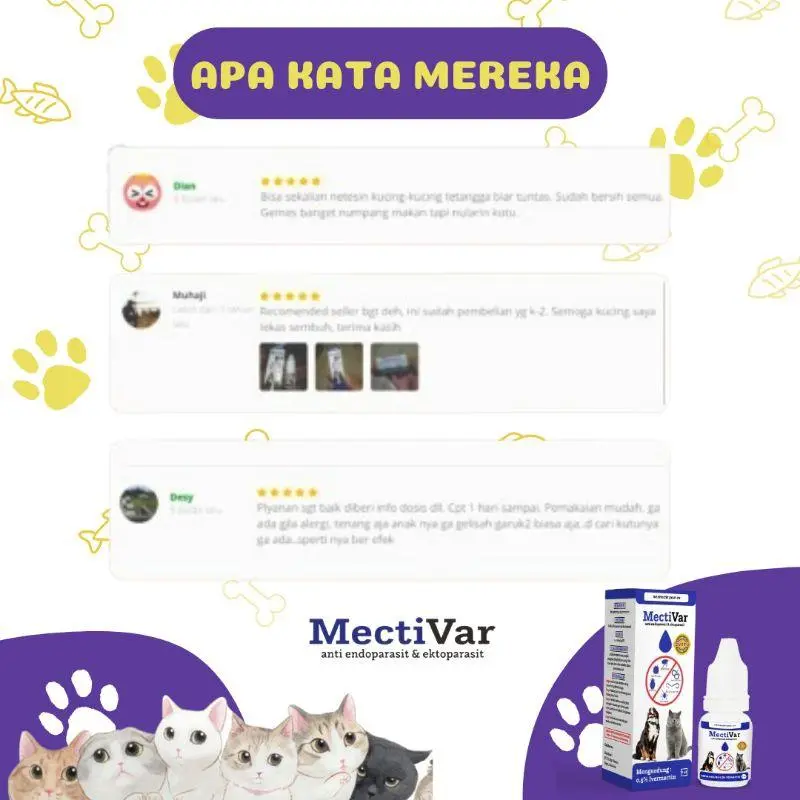 Satwagia - MectiVar Obat Tetes Kutu Cacing Anti Parasit Anjing Kucing 4