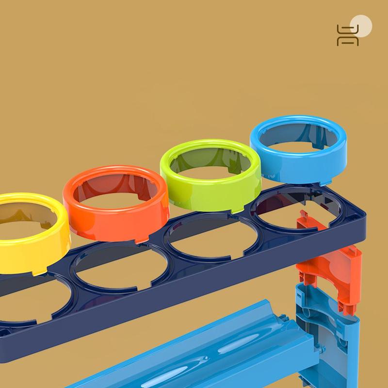 Colorful Track Rolling Ball Toy Set, Educational Pounding Toy, Fun Gift for Boys & Girls, Birthday Gift 3