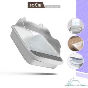 FOCAT X Tempat Bak Pasir Kitten Kucing Anjing Toilet Hewan Dengan Pembatas Tinggi M61 litter box pup / Kucing Box Pasir Toilet  Train