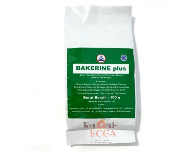Bread Improver BAKERIN BAKERINE PLUS 100gr 100 gr gram Bahan Pengempuk Makanan Roti Kue Baking 0