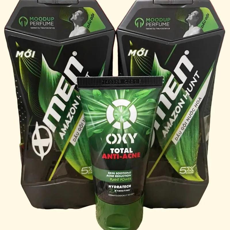 Combo : 2 Chai Dầu Gội X men Hương Nước Hoa ( 150g/ 1 Chai) Và 1 tuýp Kem Rửa Mặt Ox y 25g