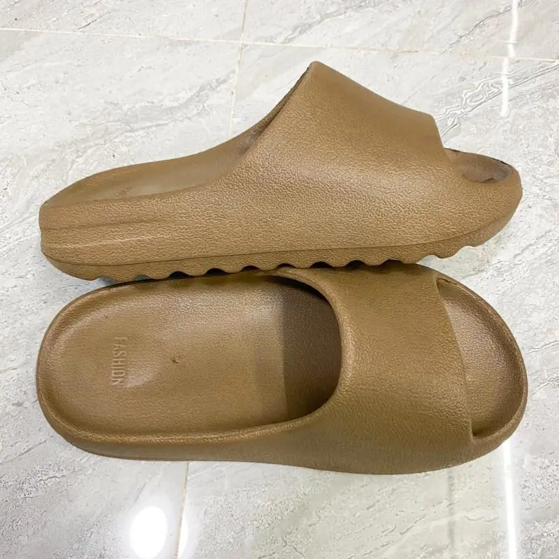 Dép nam nữ quai ngang đế cao 5cm Slide nhám phom chuẩn - dép bánh mì đế cao bản cao cấp Slipper DéP Đế Bằng Cao Su Jean Hoa 3