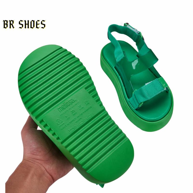 Product Introduction of Melissa Official Store Women Shoes Platform Sandals Magic Buckle Women Heightening Shoes Beach Sandals Quality True Love 9