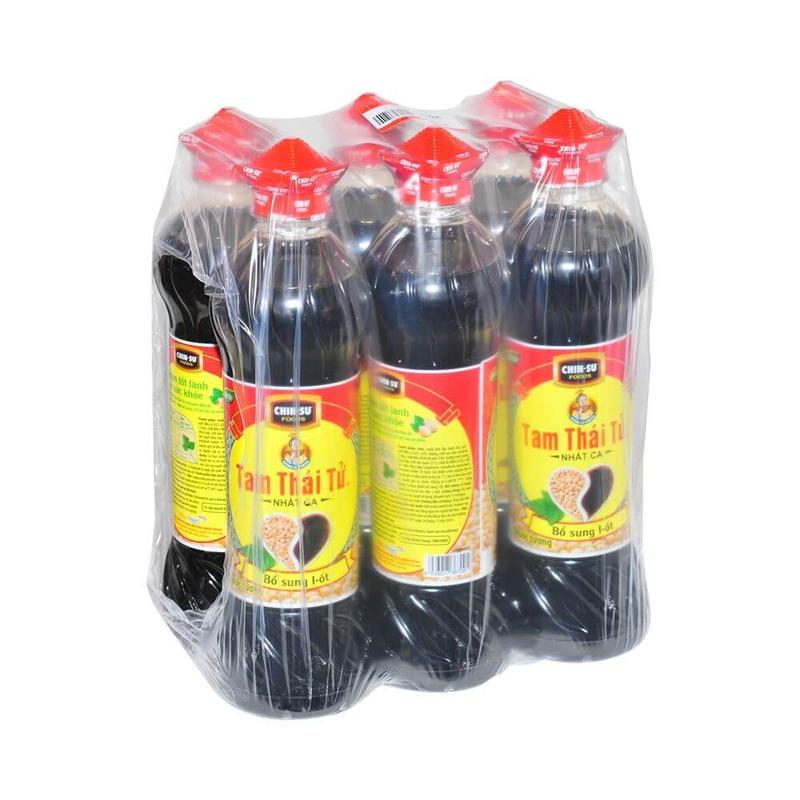 6 chai nước tương Tam thái tử Nhất ca 500ml