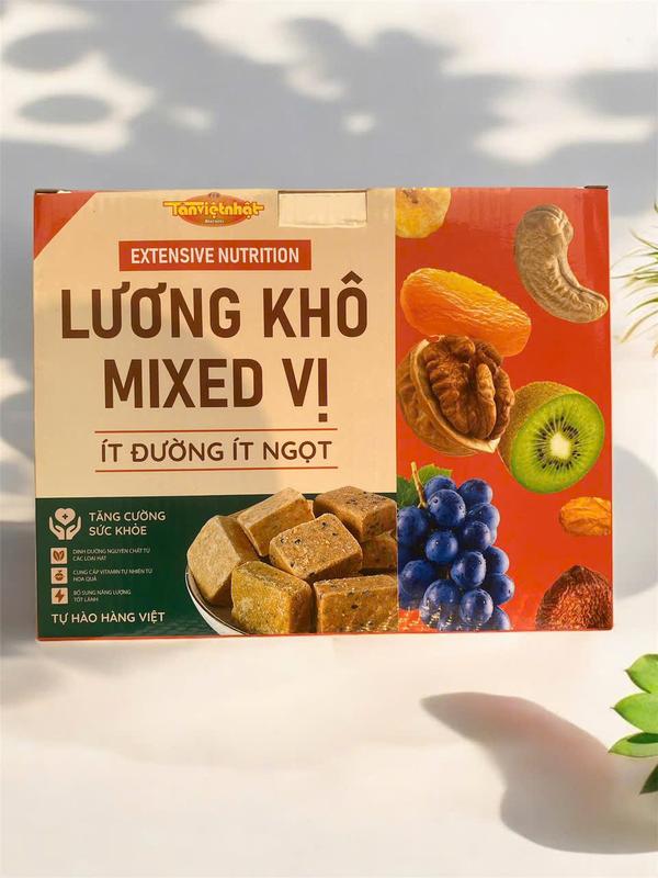 1Kg/Hộp Lương khô mini mix 15 vị - Lương khô Mini Tân Việt Nhật ...