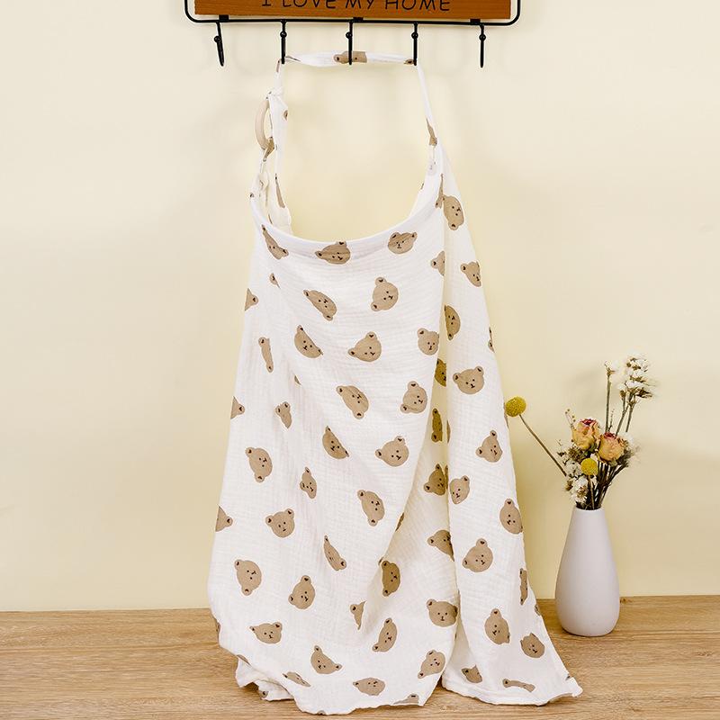 Product Introduction of Cotton Breathable Breastfeeding Cover Mother Outdoor Nurse Cloth Adjustable Privacy Breastfeeding Apron Baby Feeding Nursing 8