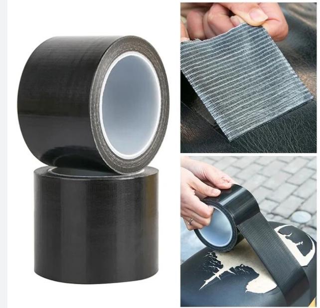 Product Introduction of 2size Black Duct Tape / Car Seat Patch / Self-adhesive Leather Electric Car Cushion Repair Tape / Sofa Renovation Hole Repair Subsidies 2