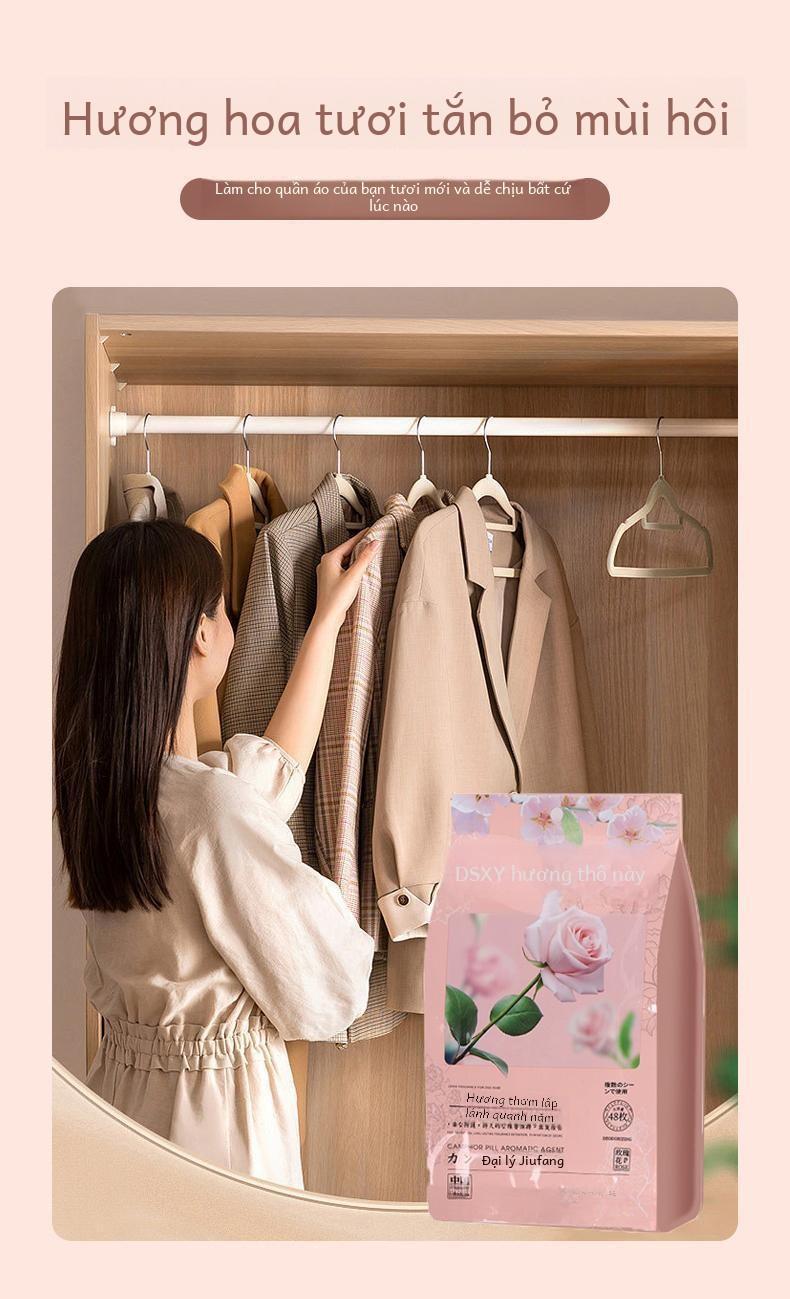 Product Introduction of Hoa Thơm, Thay Thế Mothball, Thích Hợp Cho Tất Cả Các Mùa, Chống Nấm Mốc, Hút Ẩm, Loại Bỏ Mùi Hôi, Đóng Gói Độc Lập, Cho Tủ Quần Áo Và Kệ Sách 3